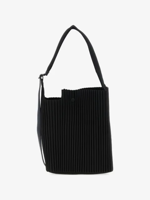 Homme Plissé Issey Miyake pleated asymmetric tote bag