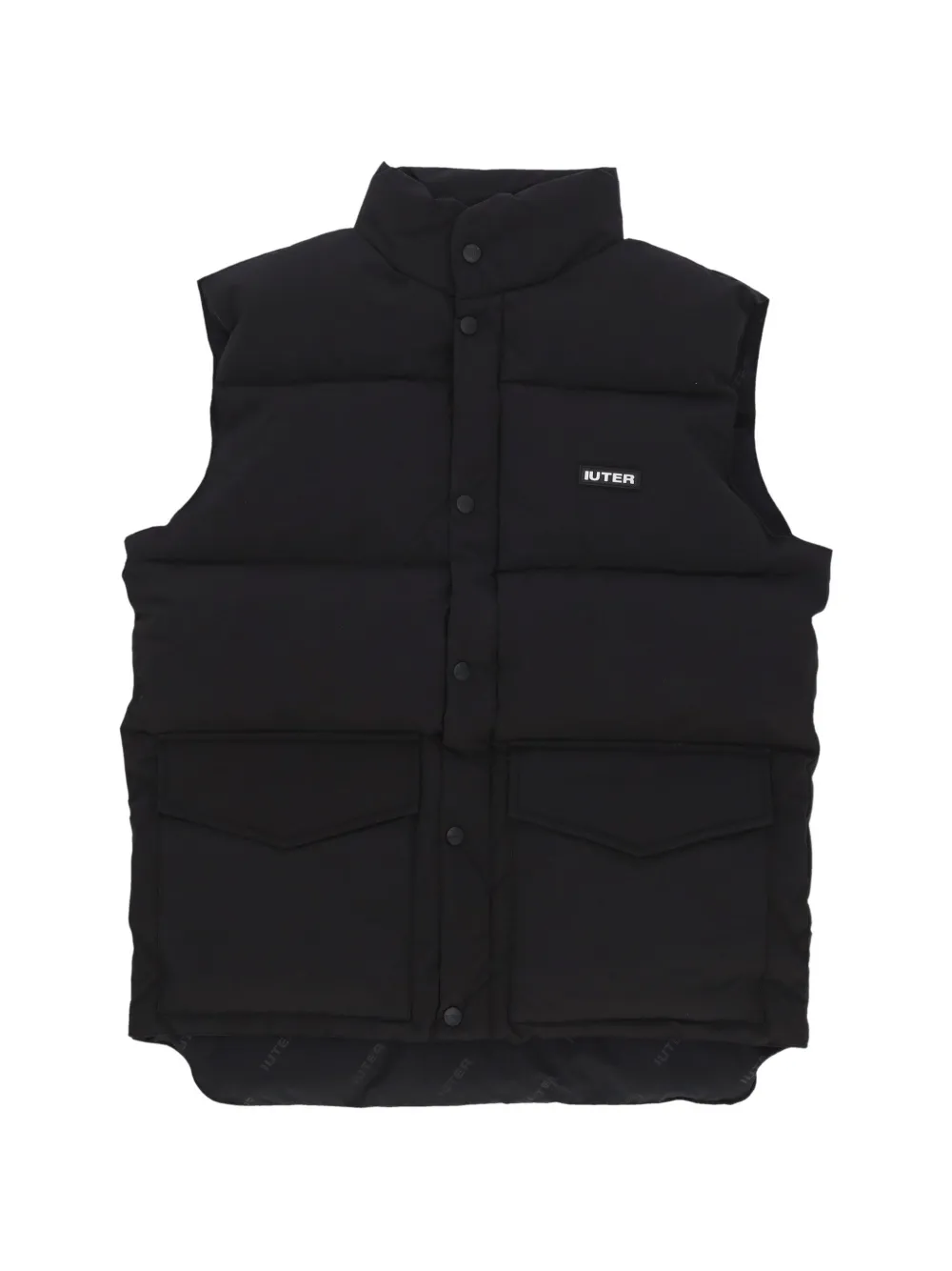 IUTER padded logo-print gilet - Nero