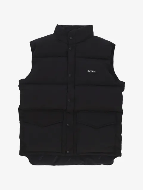 IUTER padded logo-print gilet