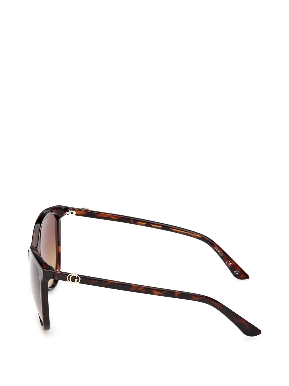 GUESS EYEWEAR Zonnebril met schildpadschild-design Bruin
