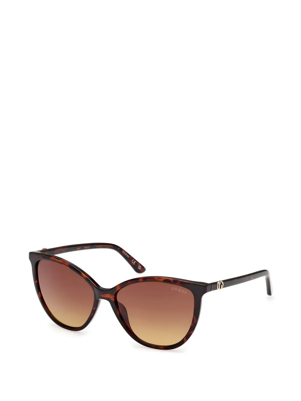 GUESS EYEWEAR Zonnebril met schildpadschild-design Bruin