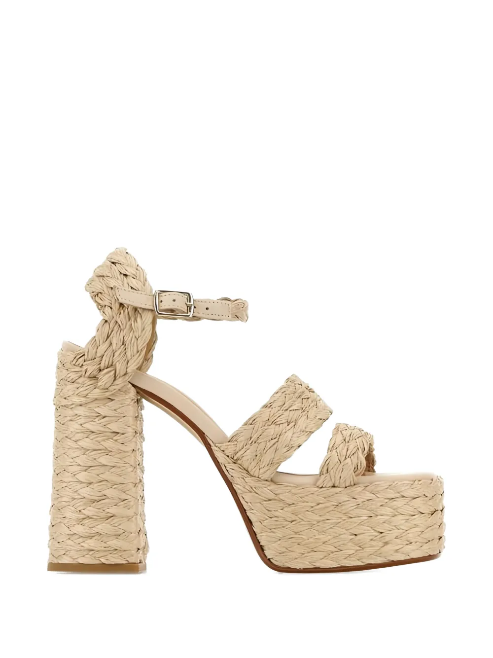 Castañer Fresa braided platform sandals - Nude