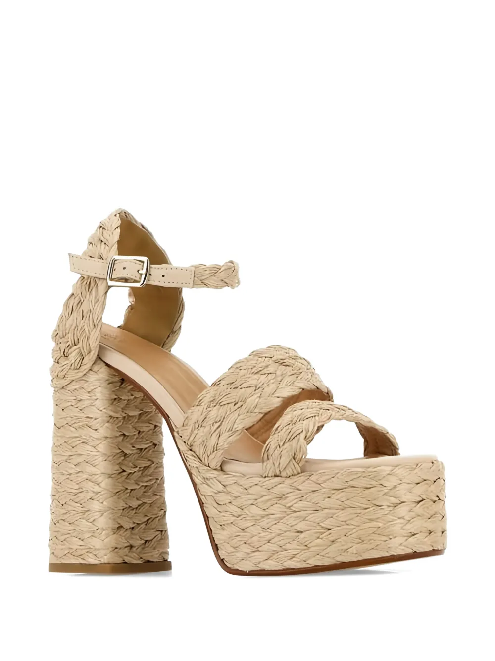 Castañer Fresa braided platform sandals Beige