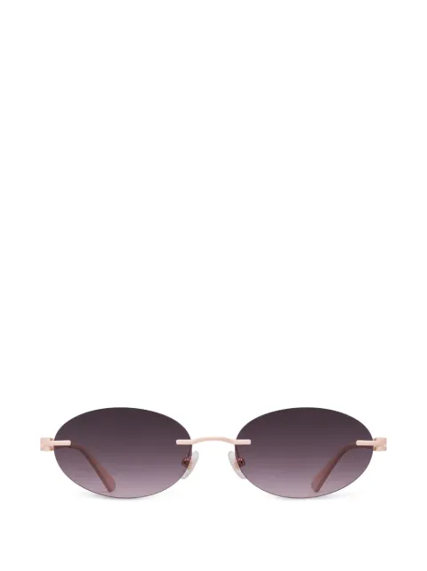 Furla rimless oval-frame sunglasses