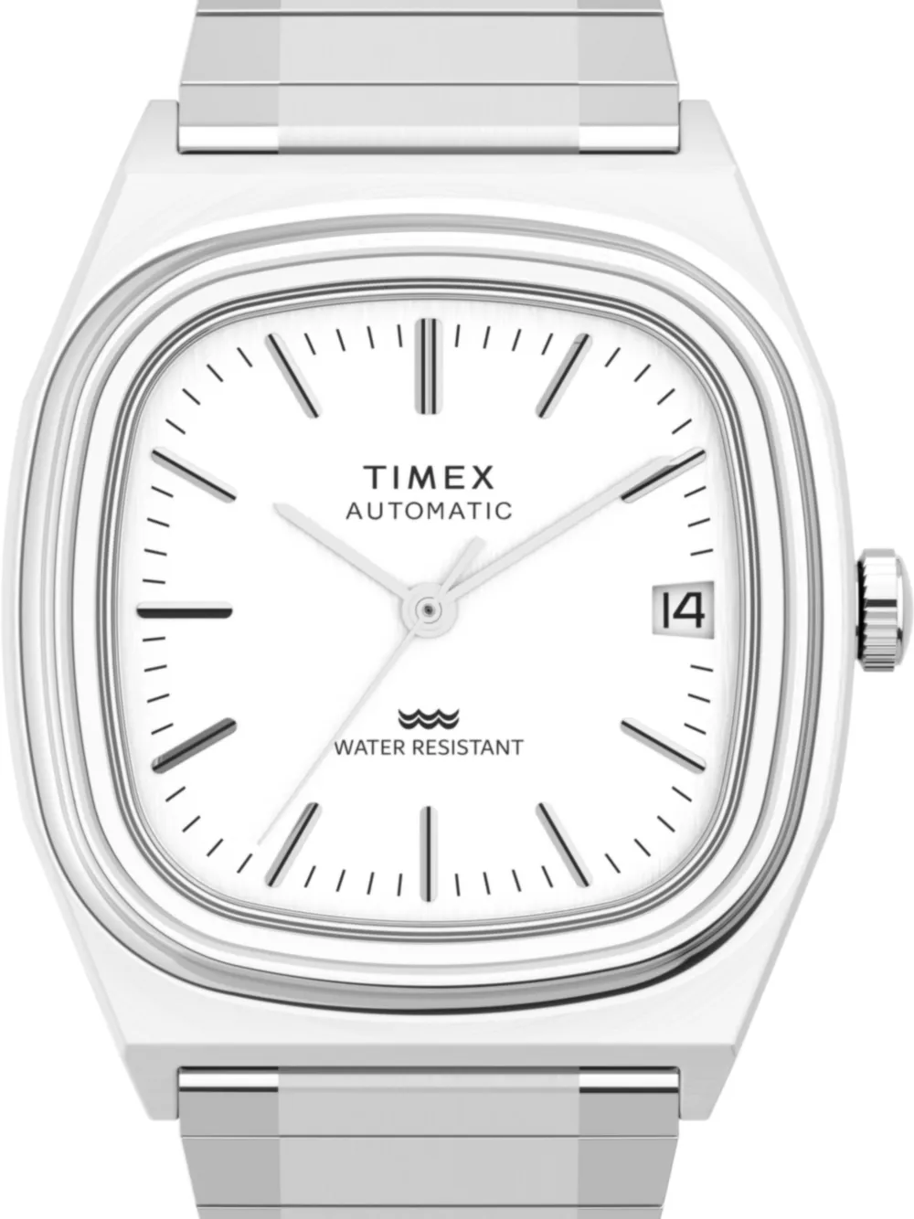  Timex Reloj Automatic 1983 E Line Reissue De 34 Mm - Blanco 