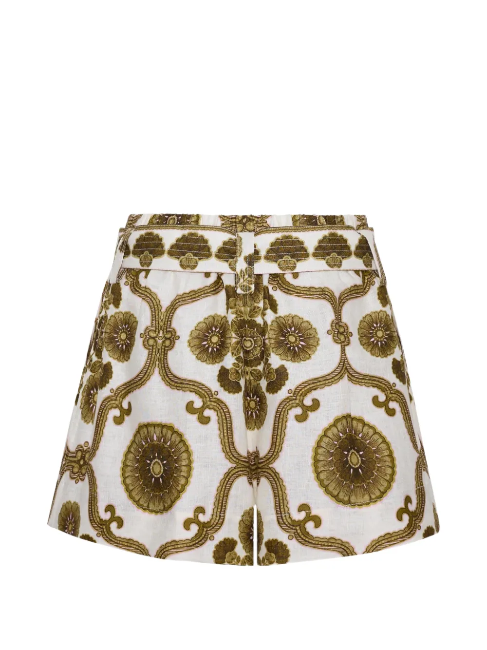 Cara Bosco shorts met bloemenprint Wit