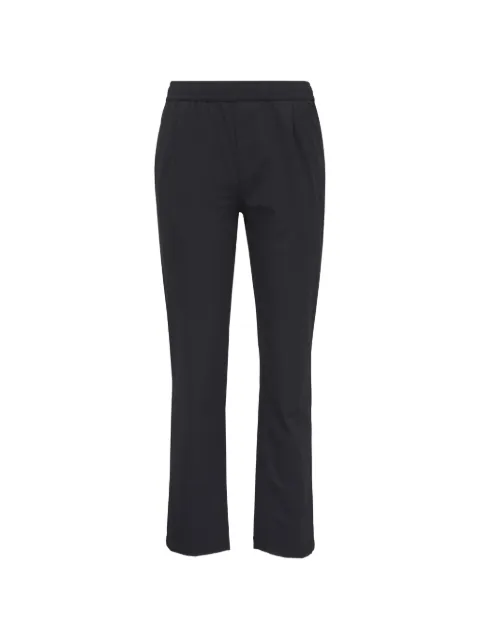 wahts elasticated-waistband straight-leg trousers