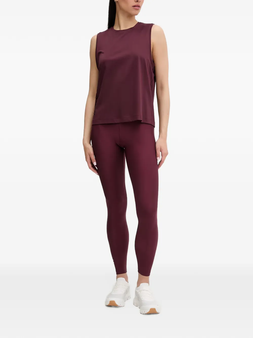 Casall High waist legging met logoprint Rood