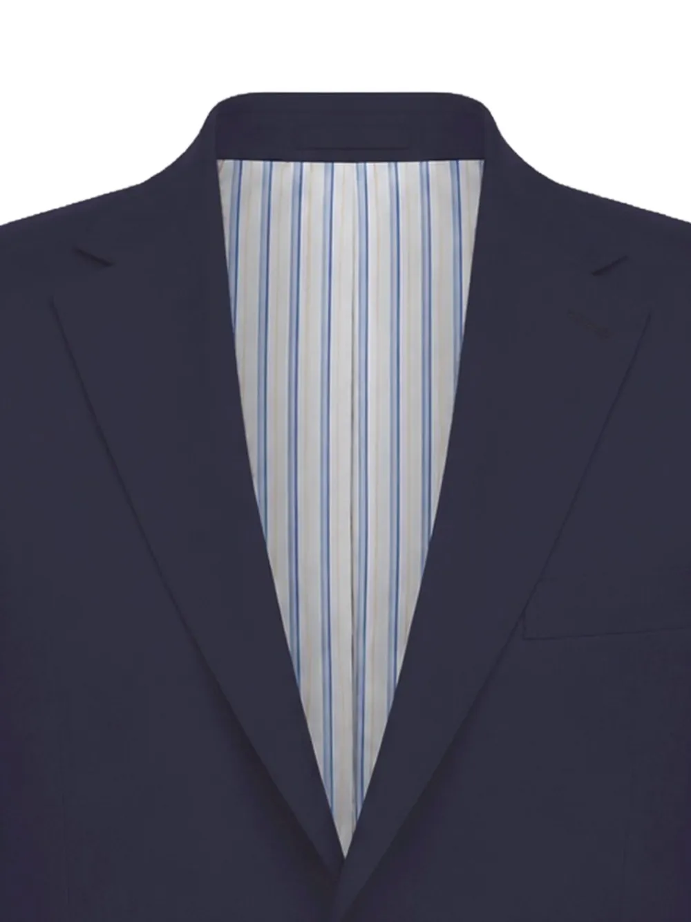 Brioni Blazer met bewerkte revers Blauw