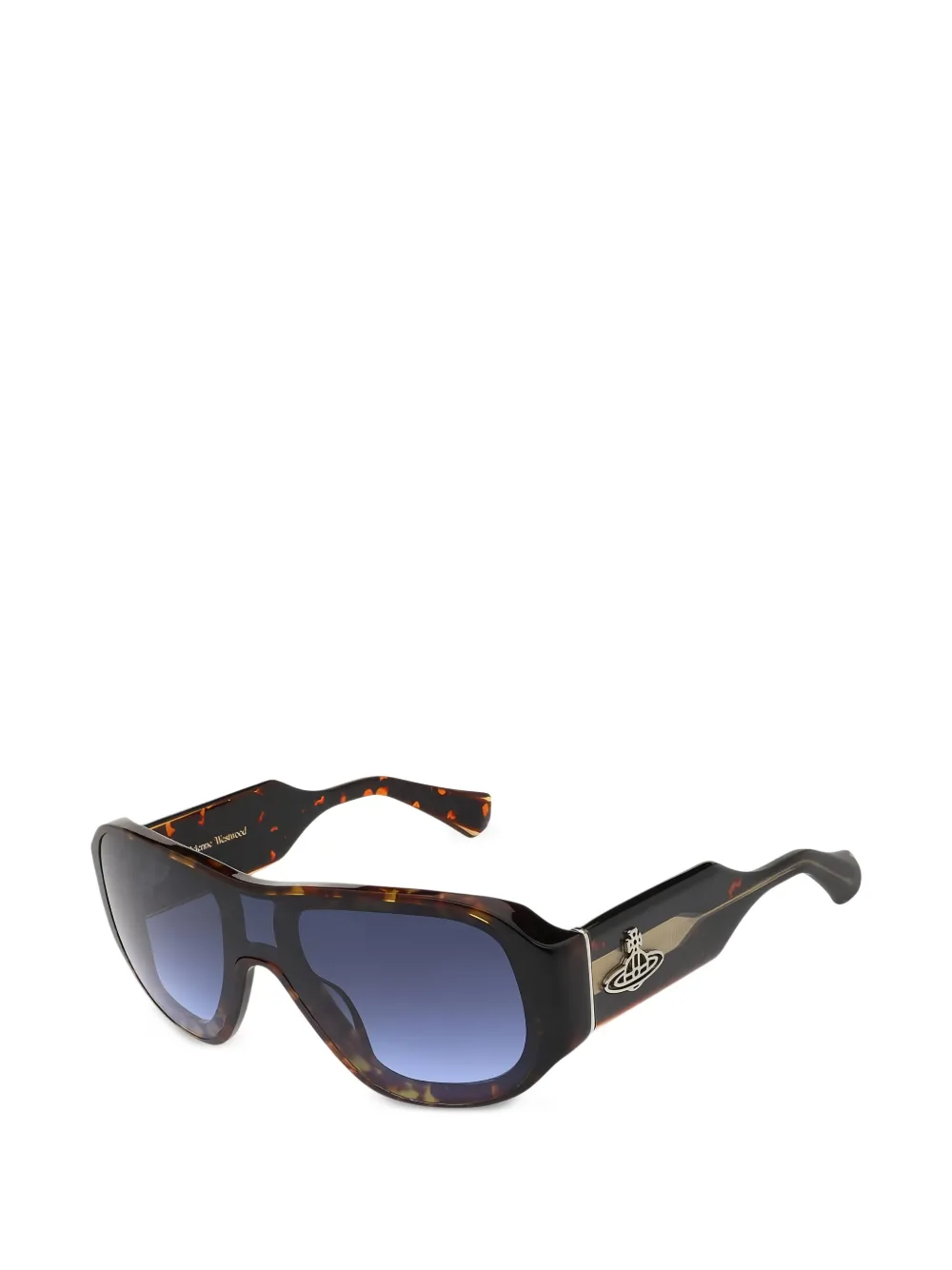 Vivienne Westwood Orb geometric-frame sunglasses - Marrone