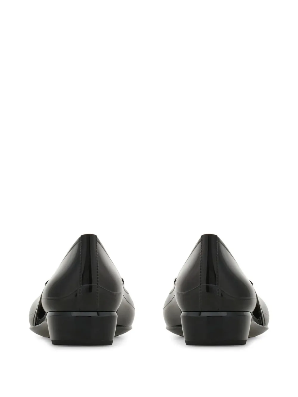 Ferragamo Nara cut-out ballet flats Zwart