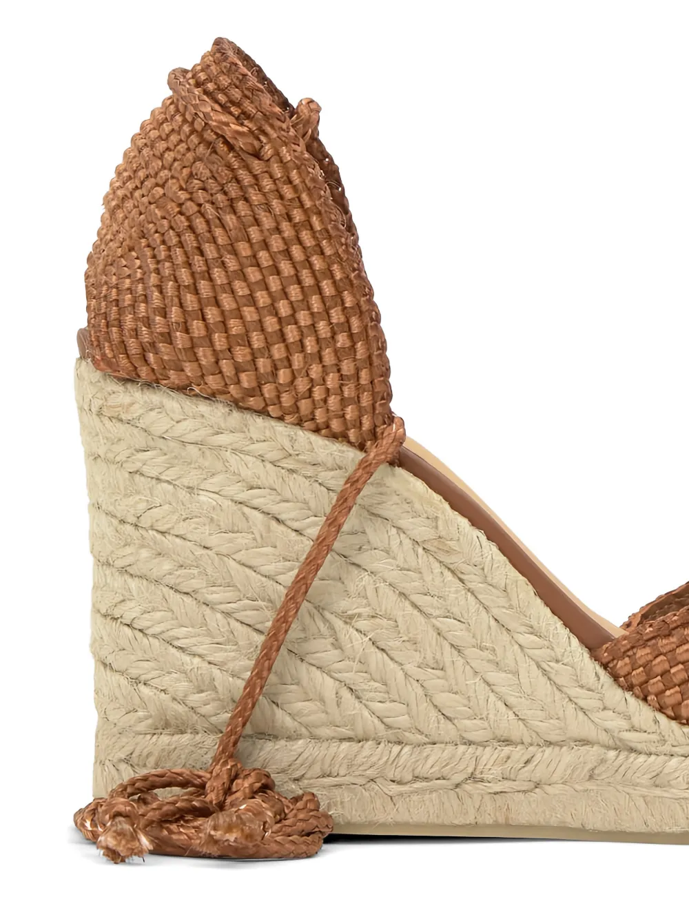 Castañer Cora espadrilles met geweven design Bruin