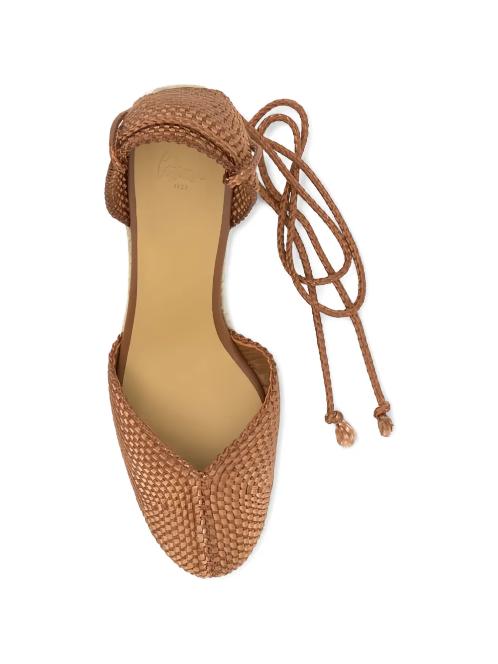 Castañer Cora espadrilles met geweven design Bruin