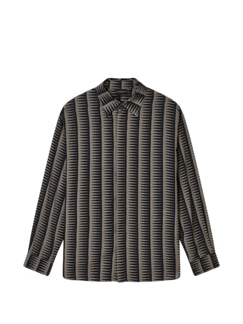 Emporio Armani camisa manga larga con motivo de rayas