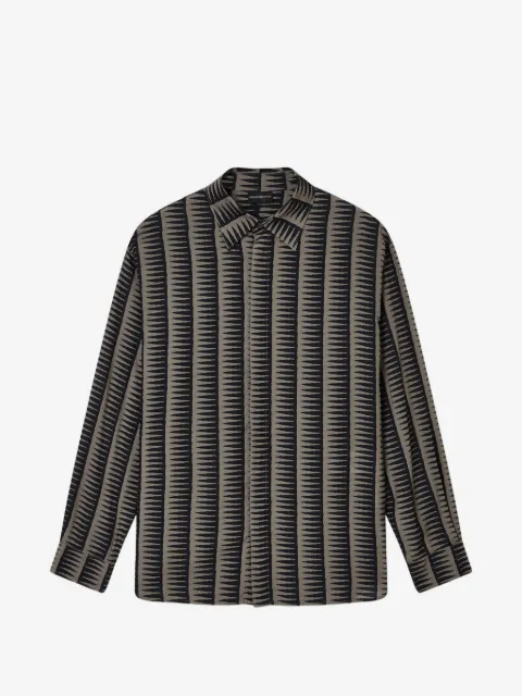 Emporio Armani camisa manga larga con motivo de rayas