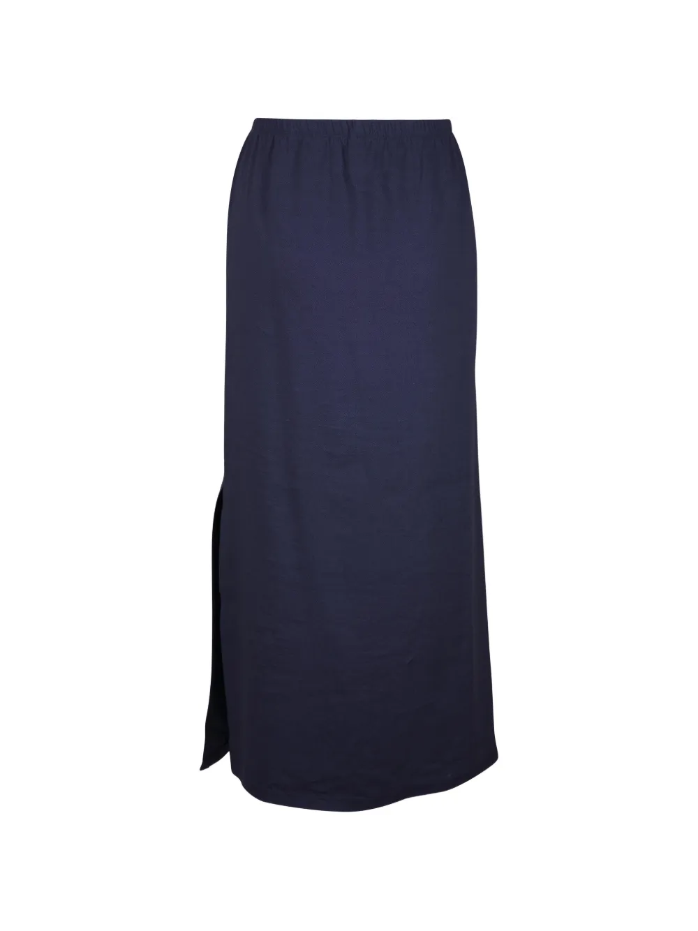 Peter Cohen Midi-rok met zijsplit Blauw