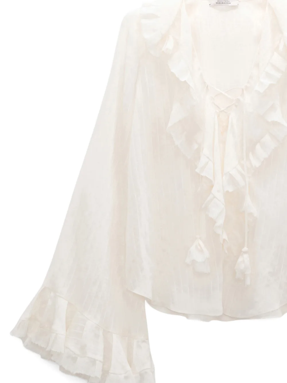Dorothee Schumacher Blouse met ruches Beige