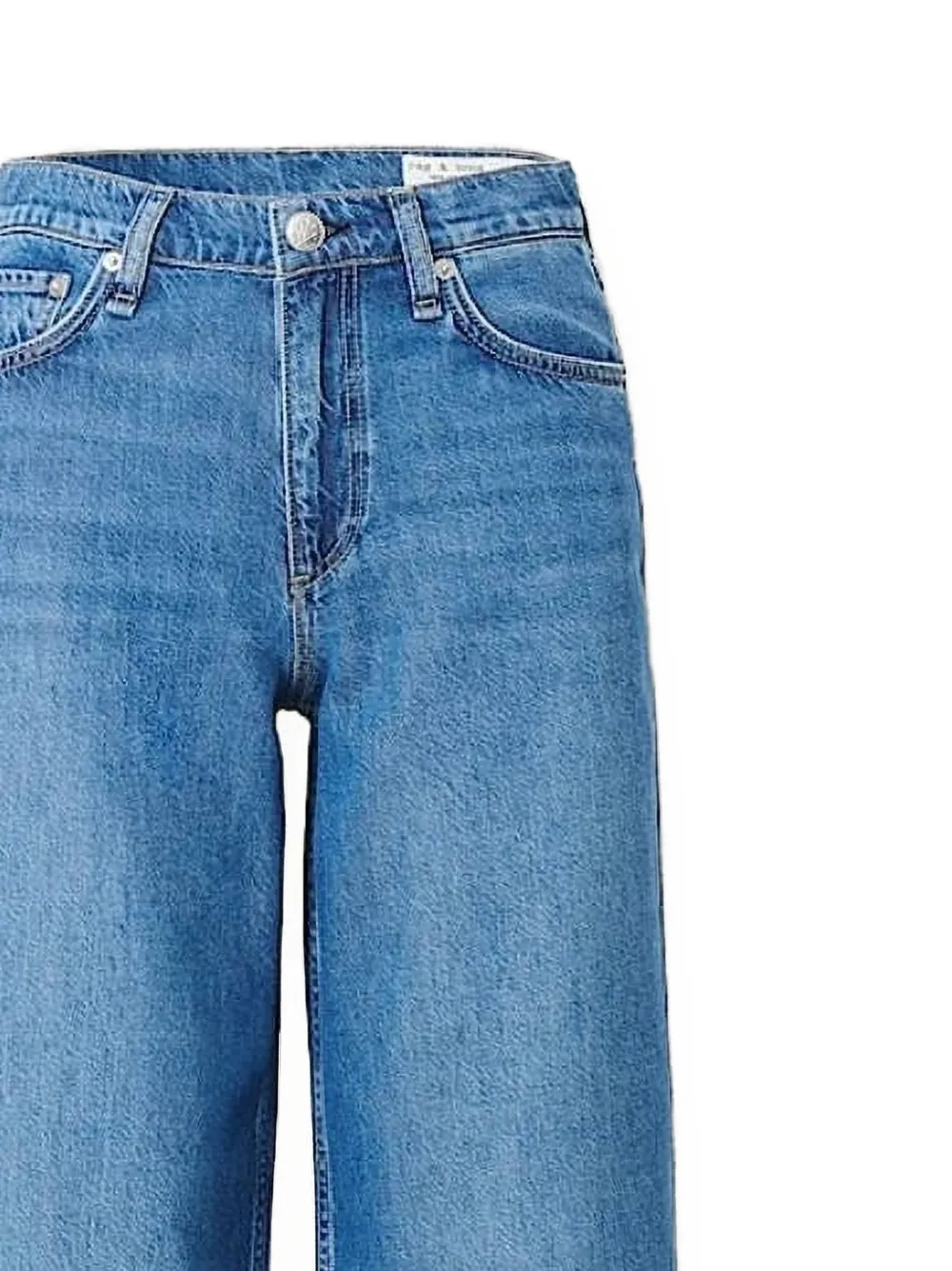 rag & bone Jeans met wijde pijpen Blauw