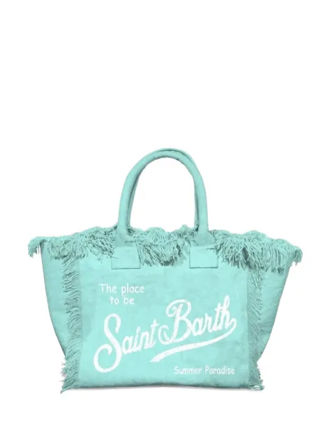 MC2 Saint Barth Vanity Mini frayed-edge tote bag