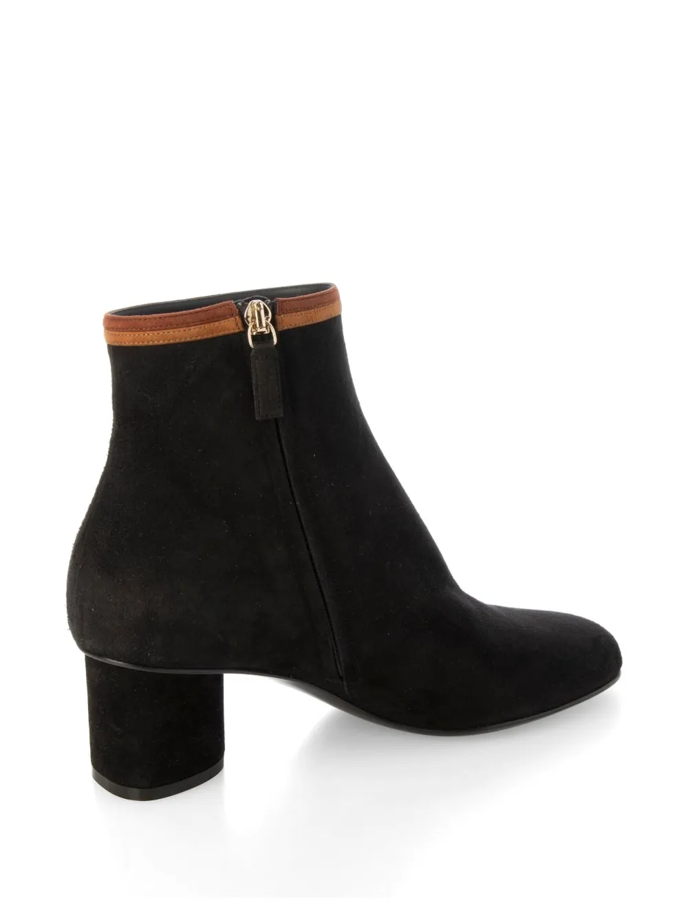 Ferragamo suede ankle boots Zwart