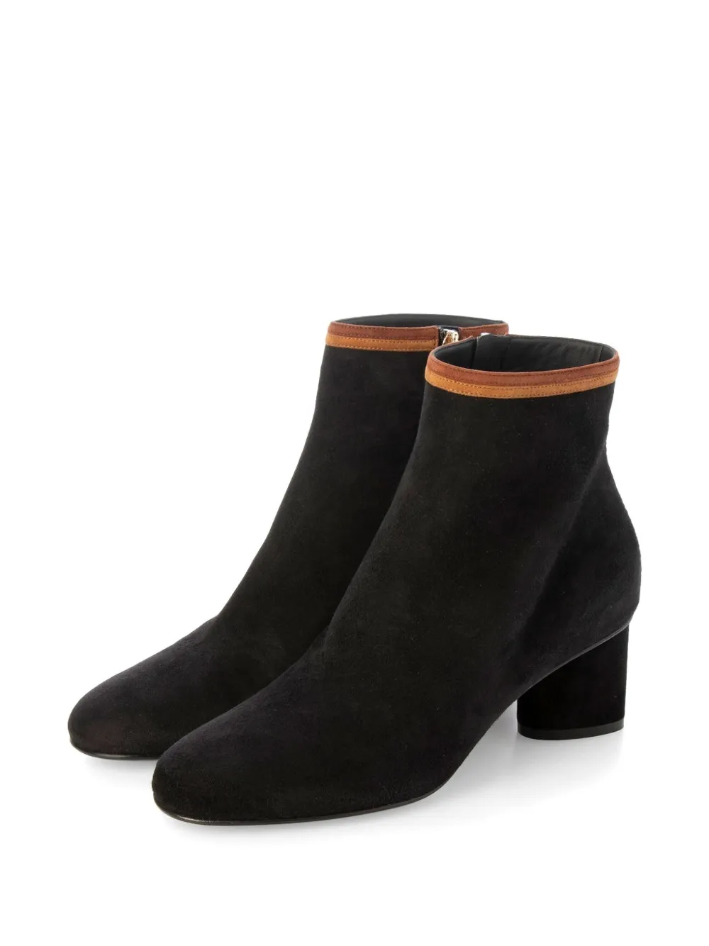 Ferragamo suede ankle boots Zwart
