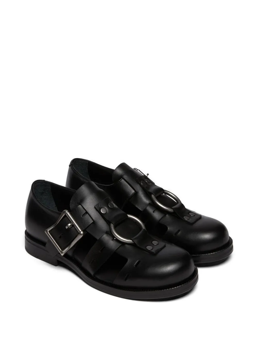 Martine Rose buckle-fastening derby shoes Zwart