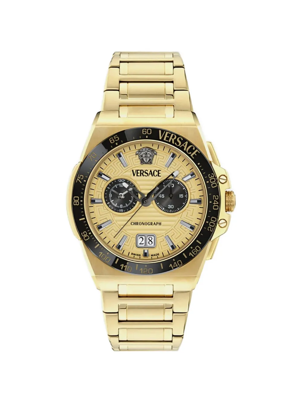 Versace Greca Reaction 43mm watch - Oro