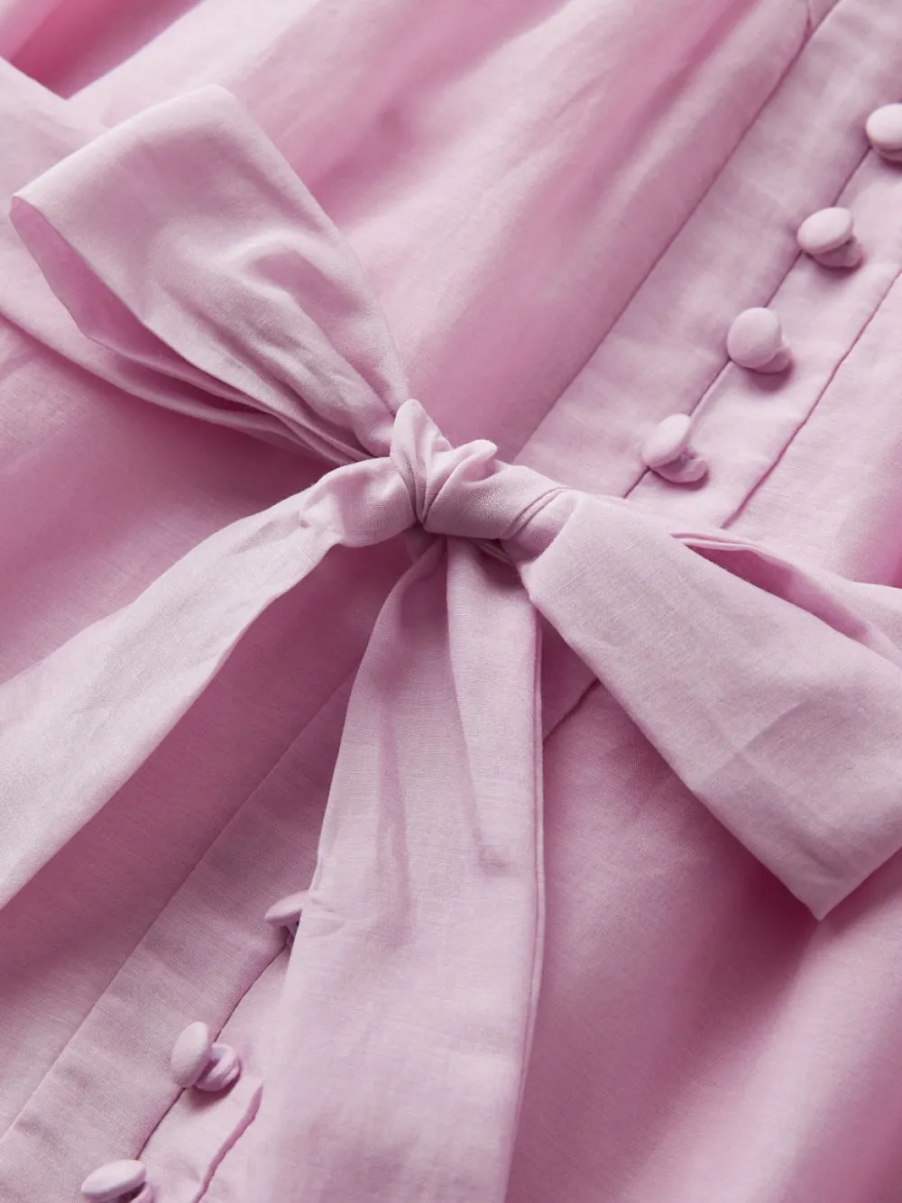 MARLO Gabrielle jurk met ruches en plooien Roze