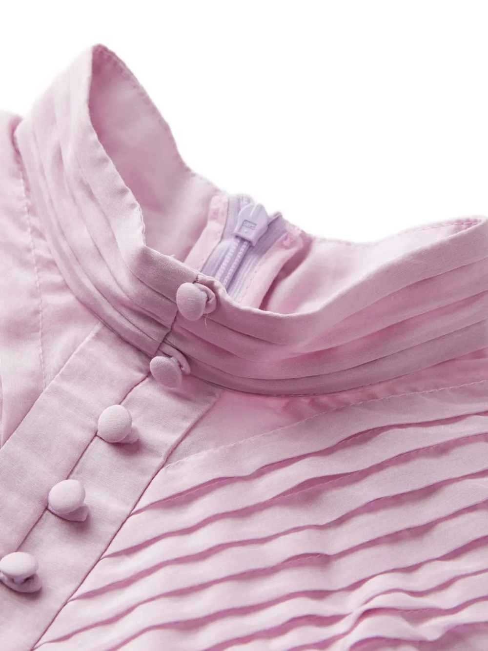 MARLO Gabrielle jurk met ruches en plooien Roze