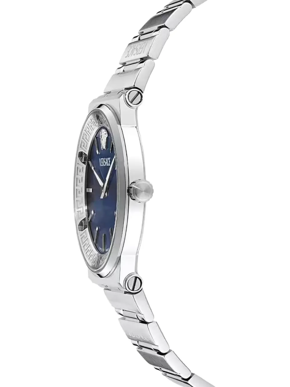  Versace Reloj Greca Logo Aereo De 38 Mm - Azul 