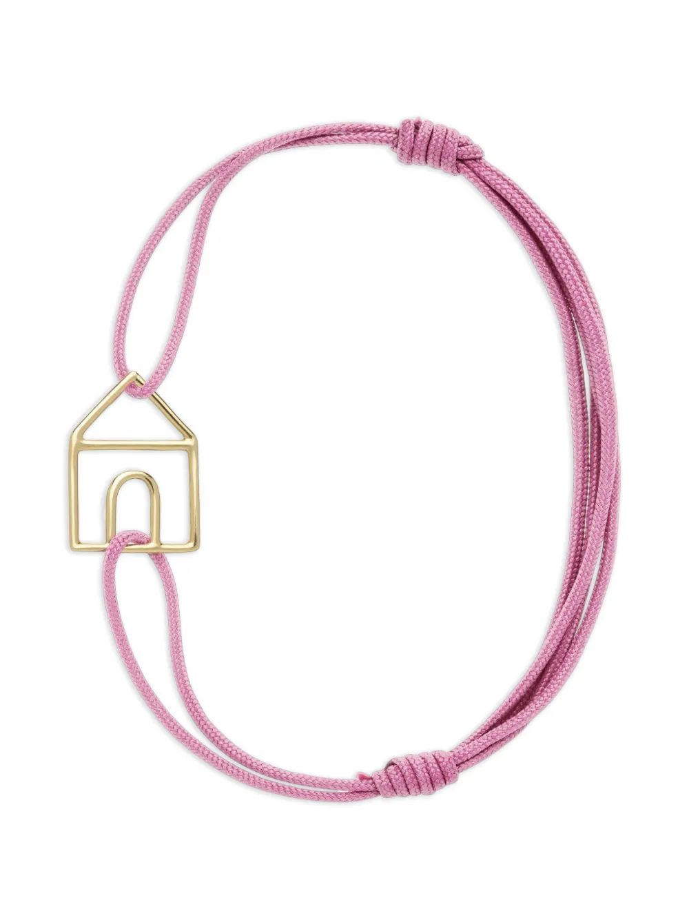 Aliita Casita Pura house-motif cord bracelet - Rosa