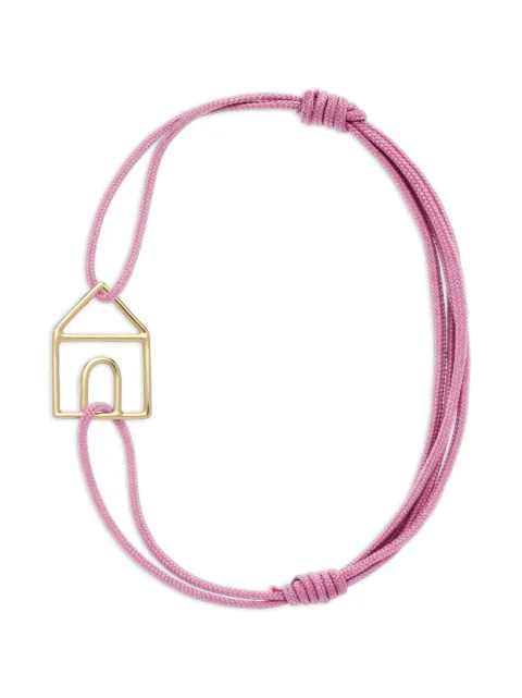 Aliita Casita Pura house-motif cord bracelet