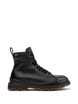 Camper レザー コンバットブーツ | ブラック | FARFETCH JP