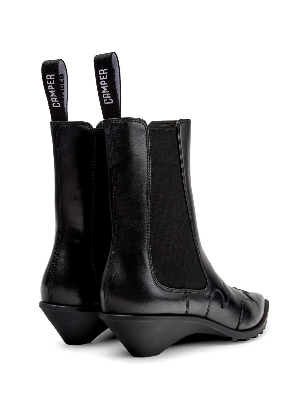Camper Anita panelled leather ankle boots Zwart