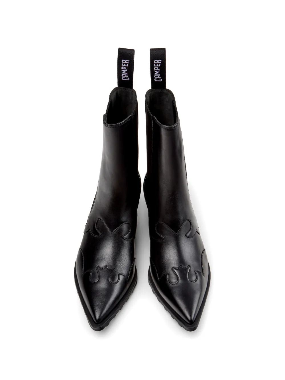 Camper Anita panelled leather ankle boots Zwart