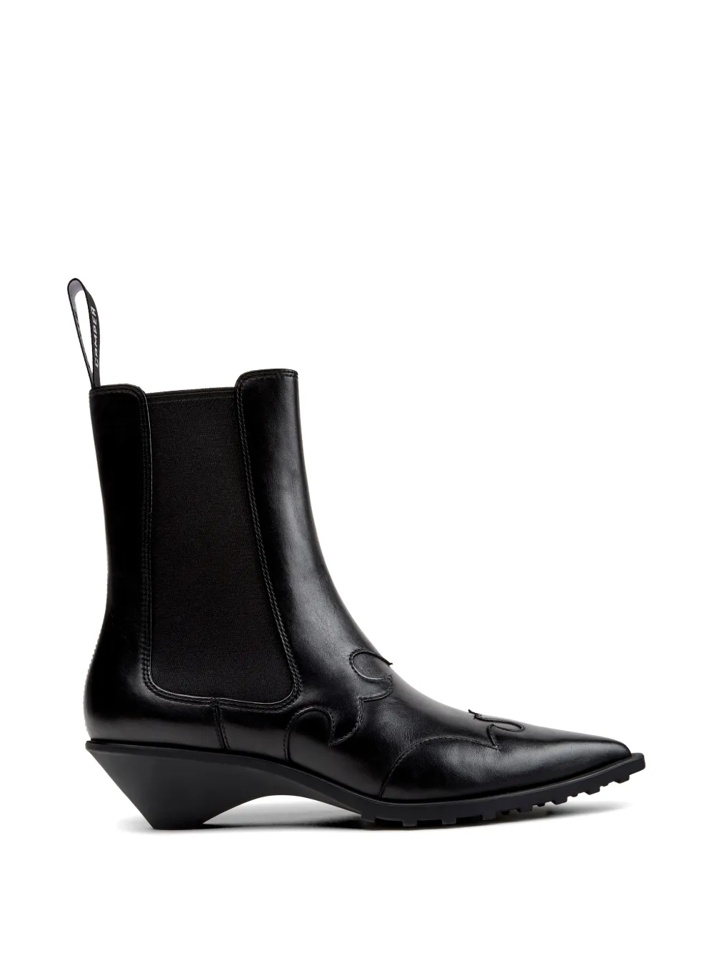 Camper Anita Panelled Leather Ankle Boots In Black
