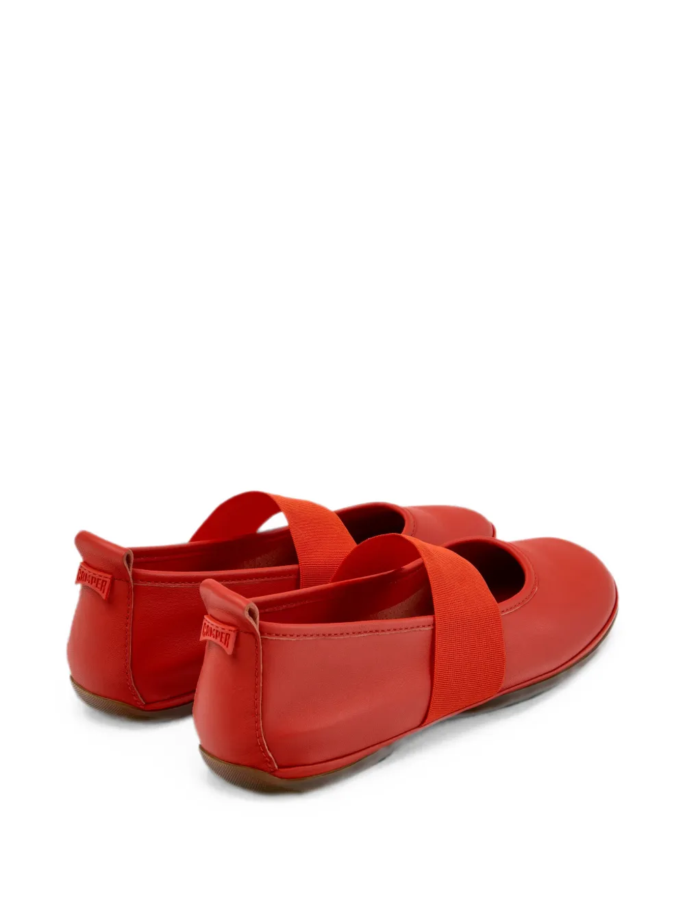 Camper Right Nina leather ballet flats Rood