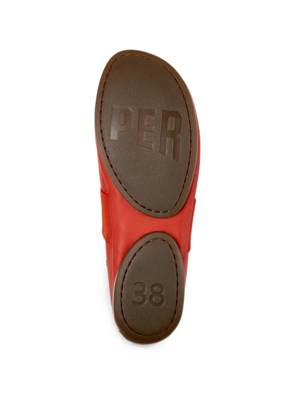 Camper Right Nina leather ballet flats Rood