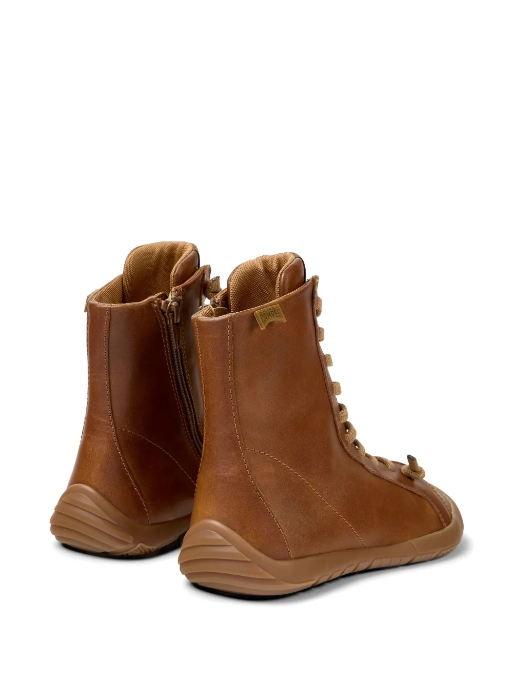 Camper Peu Path+ leather ankle boots Bruin