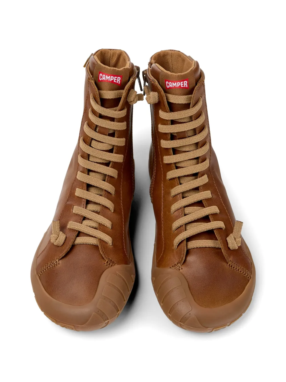 Camper Peu Path+ leather ankle boots Bruin
