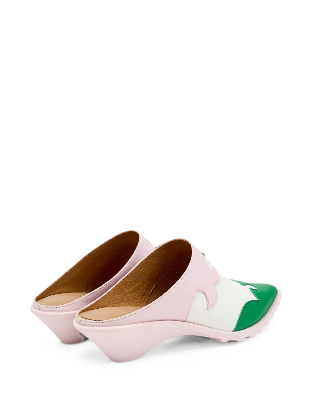 Camper Anita panelled leather mules Roze