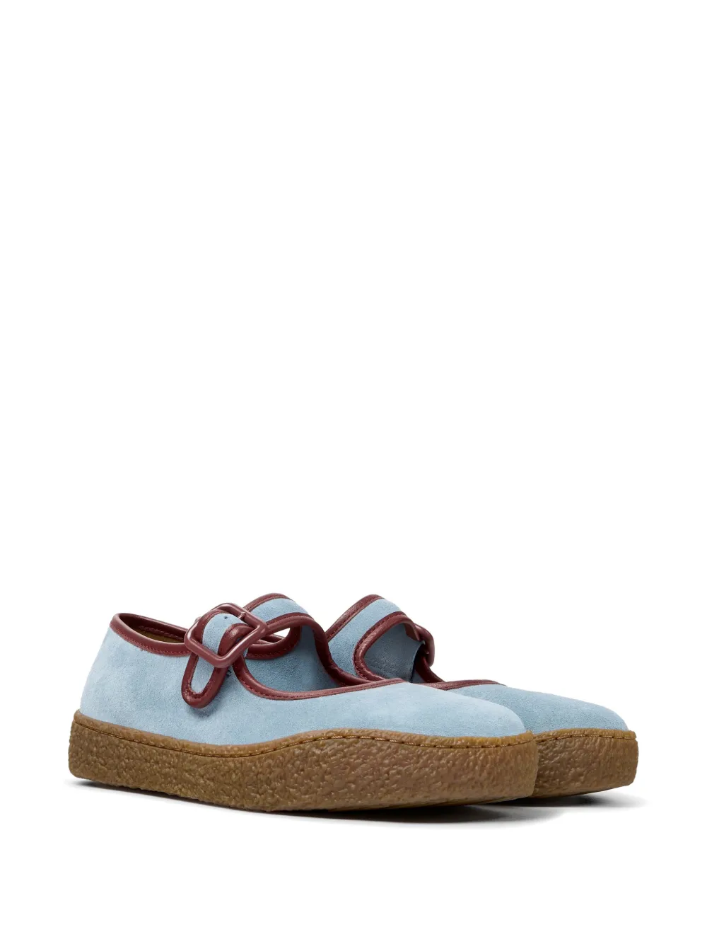 Camper Peu Terreno suede ballet flats Blauw