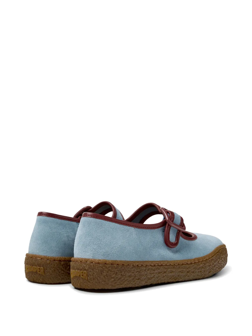 Camper Peu Terreno suede ballet flats Blauw