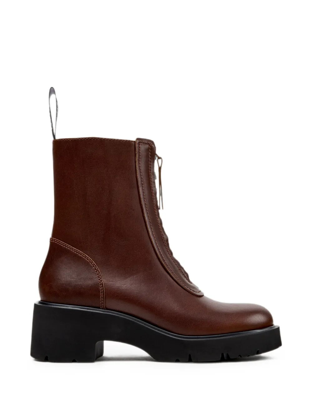 Camper Milah zip-front ankle boots Bruin