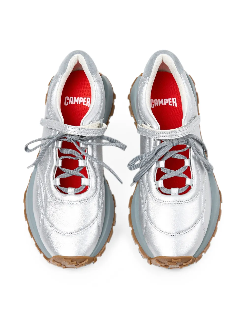 Camper Drift Trail leather sneakers Zilver