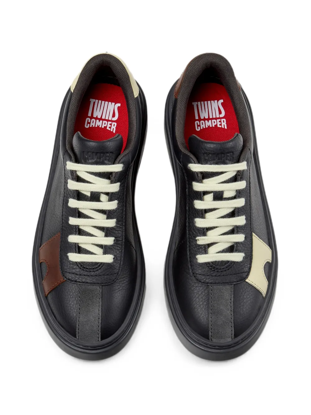 Camper Twins lace-up sneakers Zwart