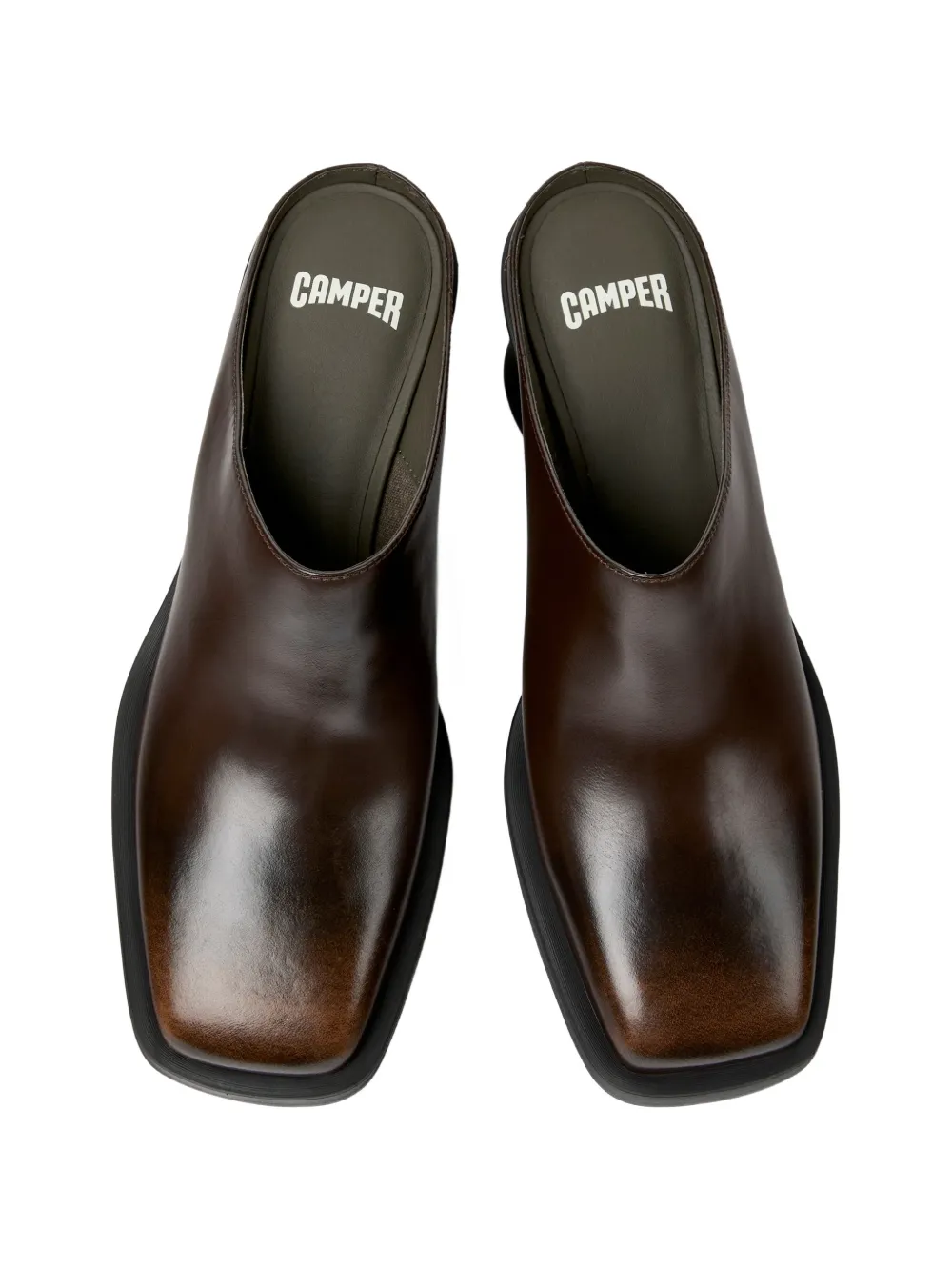 Camper Louise leather mules Bruin