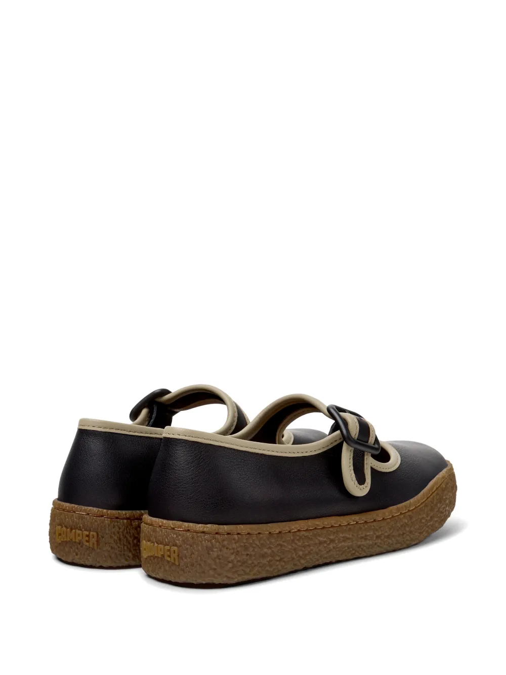 Camper Peu Terreno buckle-fastening ballet flats Bruin