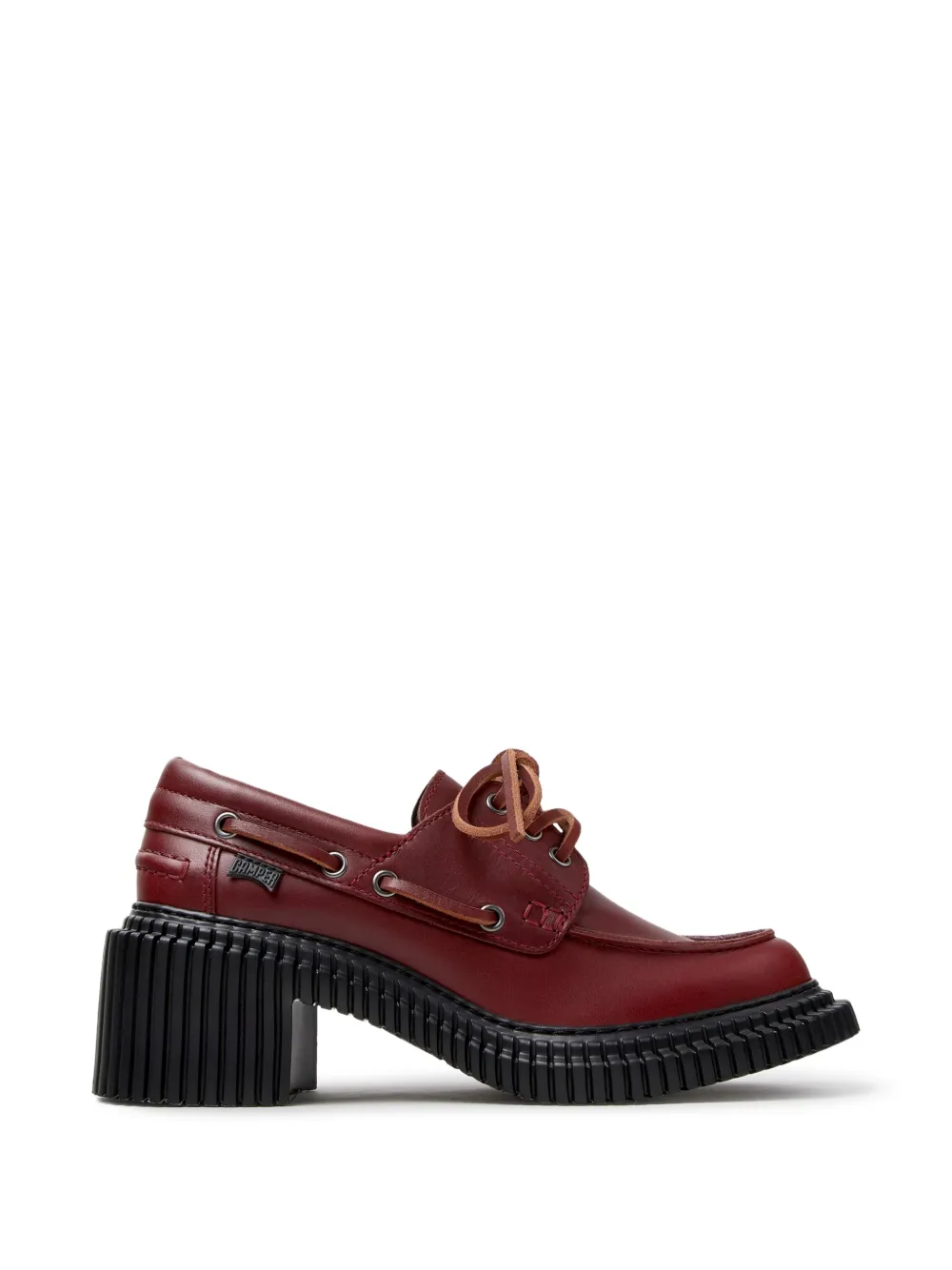 Camper Pix leather loafers - Rosso