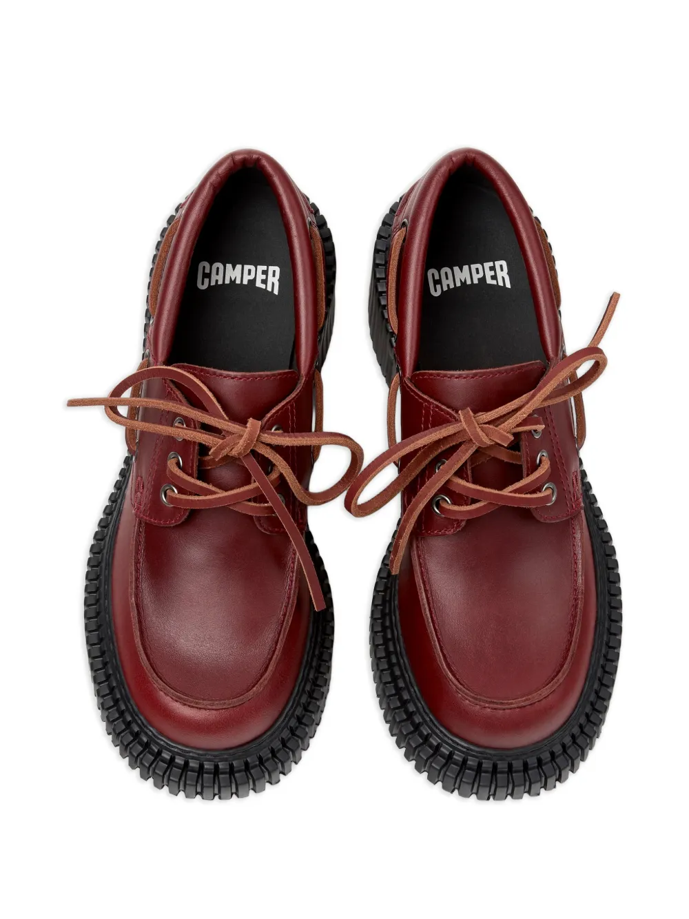 Camper Pix leather loafers Rood